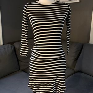 Striped, fitted summer dress